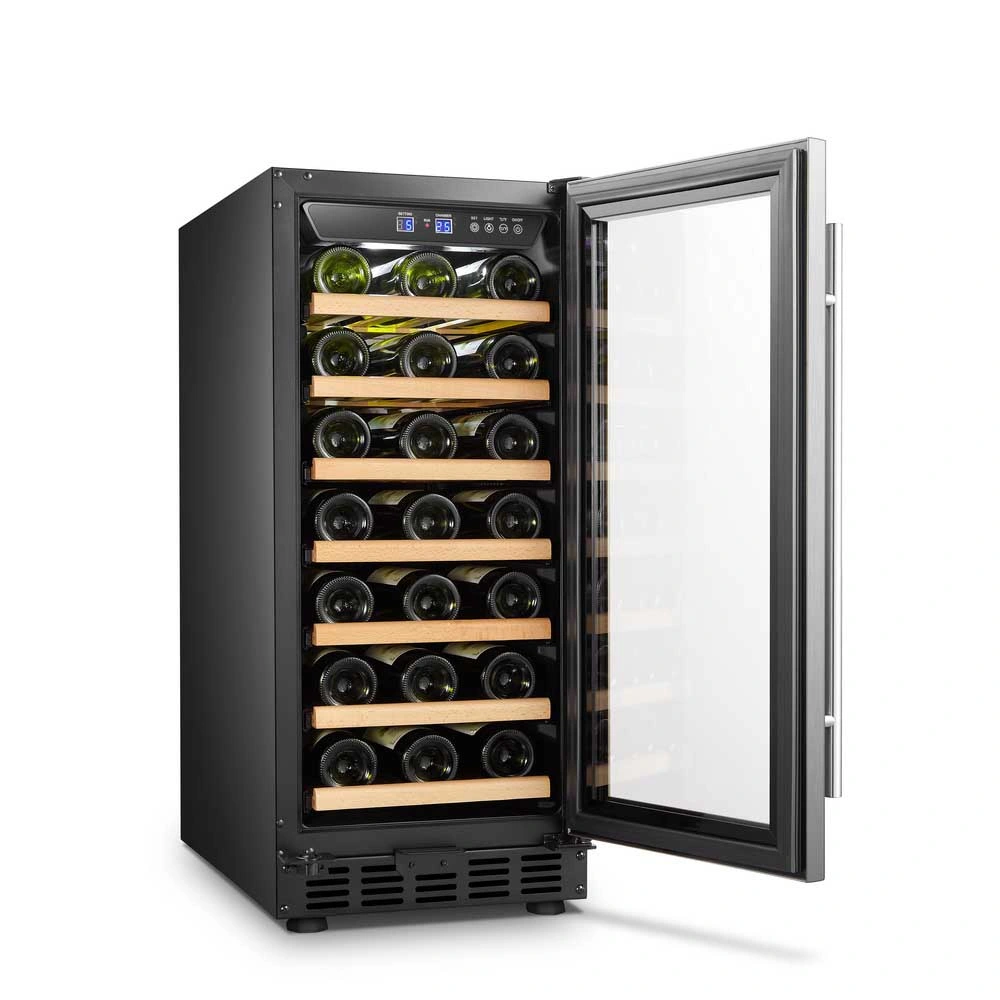 Youshengda 33 Bottles Built-in Under Counter Compressor Wine Cooler