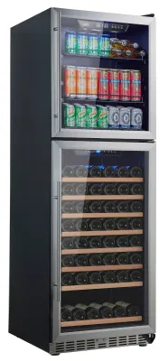 Frigo per vino e bevande a due porte per uso domestico e alberghiero